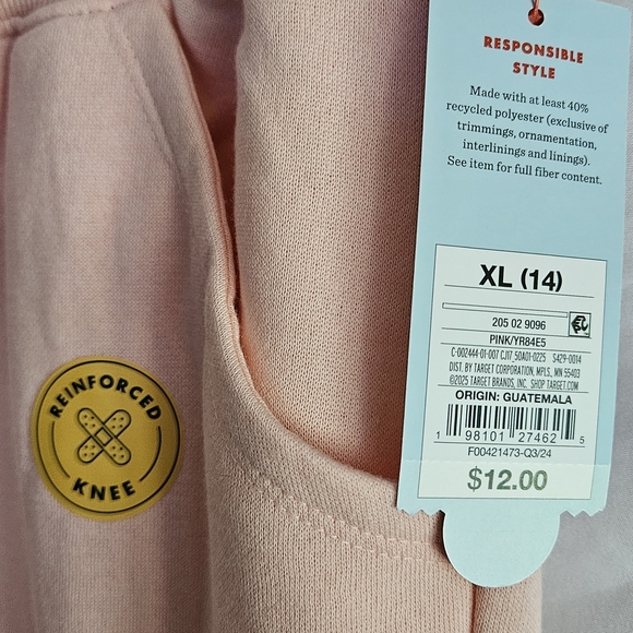 Kids Pink Jogger Pants - Picture 3 of 3